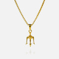 Trident Pendant Gold