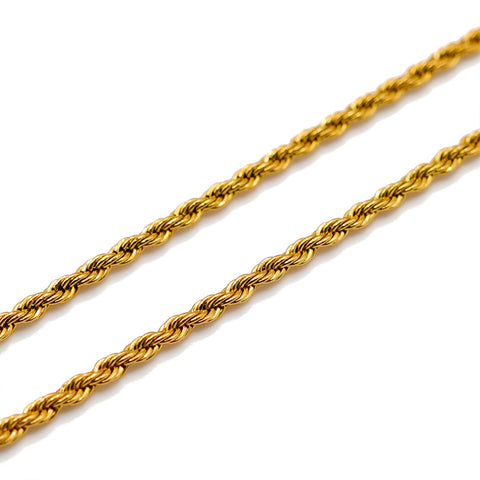 Rope Chain 2.5mm Gold