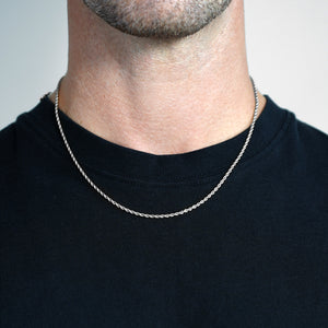 Rope Chain 2.5mm Silver